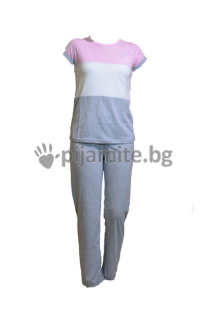 Дамски пижами Макси модели Дамска пижама - къс ръкав, дълъг панталон 12611